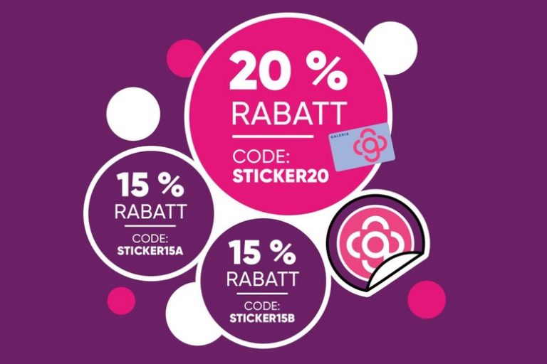 Galeria 15% sparen: Sticker drauf – Preis runter